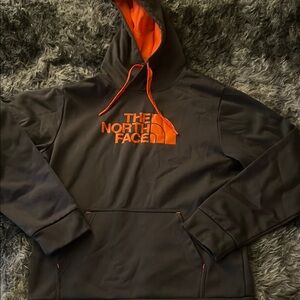 The North Face Black and Orange Hoodie